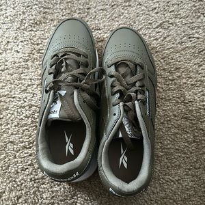 Brand new never worn olive Reebok shoes